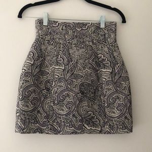 & Other Stories Purple Paisley Skirt